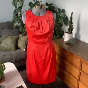Like new coral orange satin dress size 12